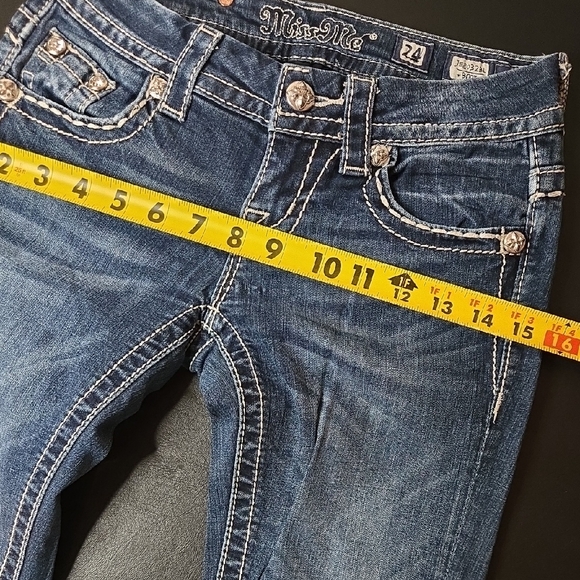 Miss Me Denim Jeans with Embellished Pockets - Picture 8 of 10